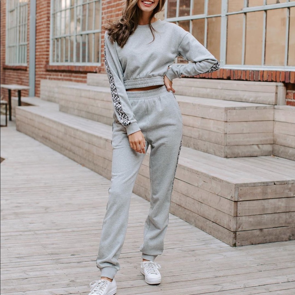 Kittenish Gray Leopard Set